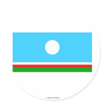 Sakha Republic Flag stickers by Vexillophile Sakha Republic Flag stickers