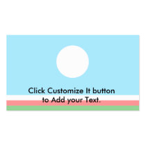 Sakha, Russia flag Business Card Templates