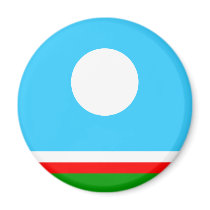 Sakha, Russia flag Magnet