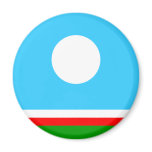 Sakha, Russia flag magnets