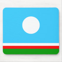 Sakha, Russia flag Mousepad