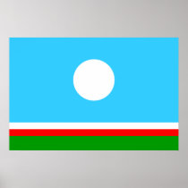 Sakha, Russia flag Poster