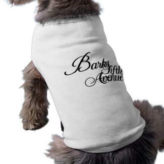 Saks Fifth Avenue Logo Parody Dog T Shirt