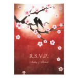 Sakura and Love Birds RSVP Invites