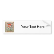 Sakura and Sun Vintage Japanese Silk Label Bumper Stickers