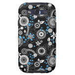 Sakura black white blue Galaxy case Galaxy S3 Case