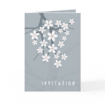 greeting, card, sakura, cherry, invitation, spa,