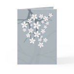 greeting, card, sakura, cherry, invitation, spa,