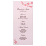 Sakura Branch Silhouette Reception Menu rack cards