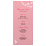 Sakura Branch Silhouette Reception Menu Custom Rack Card