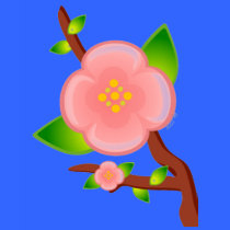 Sakura branch tee t-shirts