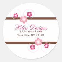 Sakura Business Address Labels stickers