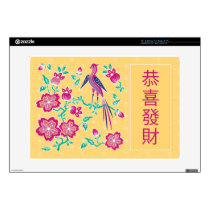 Sakura Floral Batik Chinese New Year Laptop Skin skins