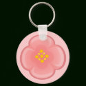Sakura Flower Keychain
