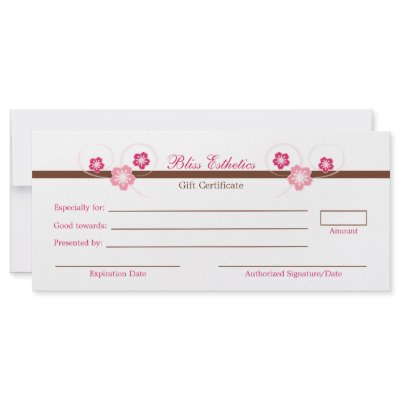 Sakura Gift Certificate Gift Certificate Template. Sakura Gift Certificate