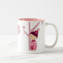 Sakura Kokeshi Mug by LaLloronaX3 Sakura Kokeshi Mug
