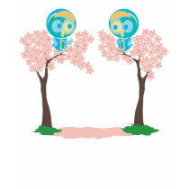 Sakura Owl t-shirts by inkker Sakura Owl t-shirts