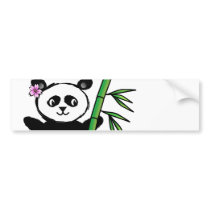 Sakura Panda Bumper Stickers