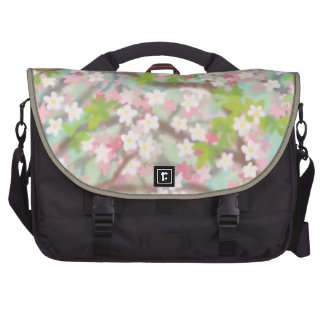 Sakura Pink Cherry Blossoms Commuter Laptop Bag