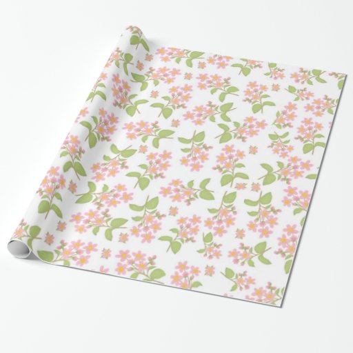 Sakura Pink Cherry Blossoms Gift Wrap Zazzle