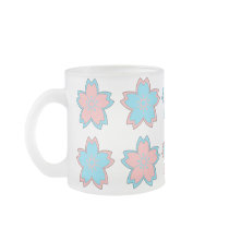Sakura Pink N Blue Mug mugs
