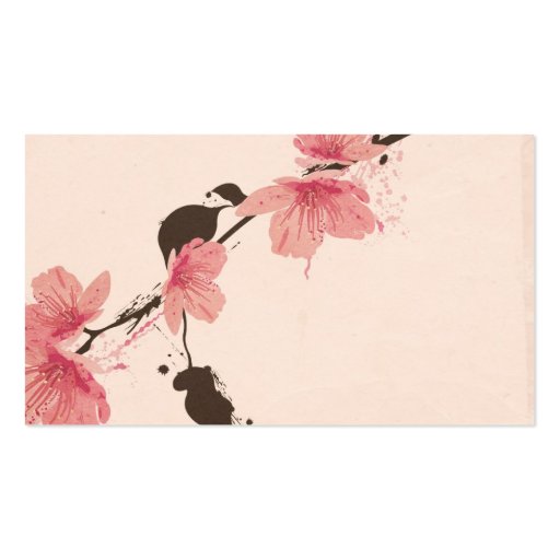 Sakura Profile Card Business Card Template (front side)