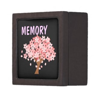 Sakura: Remembering loved ones memorial memory Premium Trinket Boxes