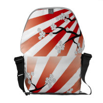 Sakura Sunrise Cherry Blossoms Flowers Art Bag Courier Bags