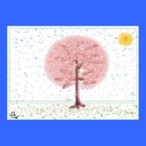 Sakura Tree Poster posters