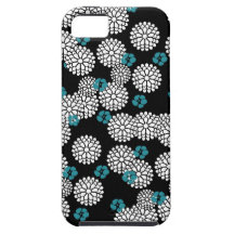 Sakura white black & tiffany blue iPhone case skin iPhone 5 Covers