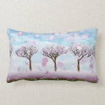 Sakurama - Cherry trees - Throw Pillow Lumbar 13" pillows