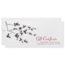 Sakuras Black Cherry Blossoms Gift Certificate Full Color Rack Card
