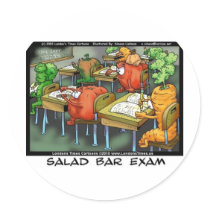 Salad Bar Exam Funny Gifts Tees Mugs & More stickers