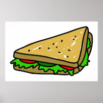 Salad Sandwich Posters