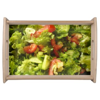Salad themed serving tray