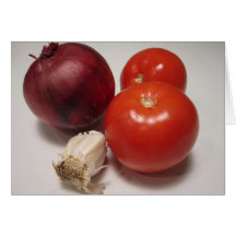 Salad Veggies Greeting Card