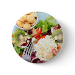 Salad With Feta Cheese Pinback Button