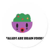 Salads are Brain Food Stickers