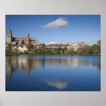 Salamanca Cathedrals and town Print