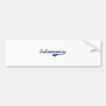 Salamanca New York Classic Design Bumper Stickers