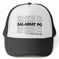 Salamat Po “Thank You” Grocery Bag Design - Black hats