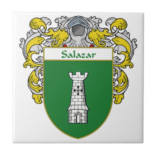 Salazar Coat of Arms/Family Crest Ceramic Tile | Zazzle