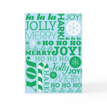 *SALE* Modern Holiday Card : (Blue/Green)