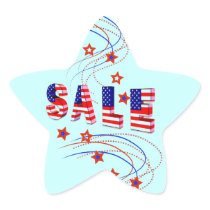 Sale Patriotic Star Stickers