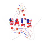 Sale Patriotic Star Stickers