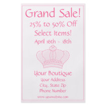 Sale - Pink Crown *** Flyer Design