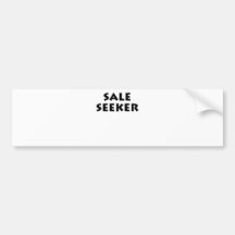 Sale Seeker Bumper Sticker