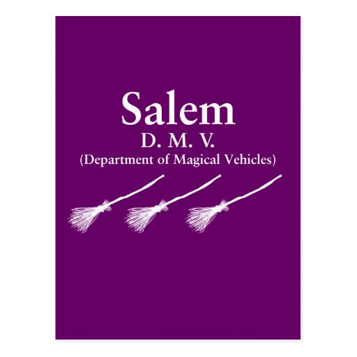Salem Department of Magical Vehicles Post Cards