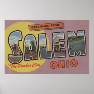 Salem, Ohio (The Quaker City) Print