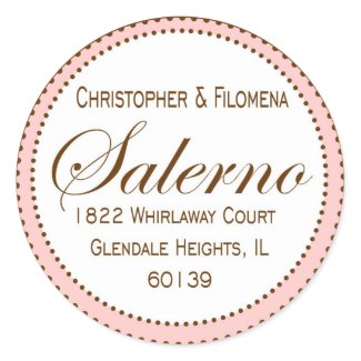 Salerno Mailing Label sticker